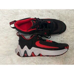 New Nike Size 10.5 Giannis Immortality 2 Black and Red Basketball Shoes